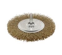 Cepillo Alambre Circular Ondulado Acero Latonado 0.3 mm Ø COFAN