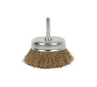 Cepillo Alambre Copa Ondulado Acero Latonado 0.3mm COFAN