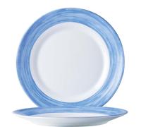 Cepillo azul para restaurante. Plato plano, diámetro de 25,4 cm - paquete de 6 unidades