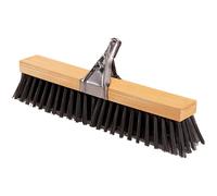 Cepillo Barrendero Madera Reforzada Cerdas Polipropileno 52x9cm + Pinza Metálica + Mango de Madera