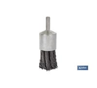 Cepillo brocha trenzado 6xø22 acero 0.5mm