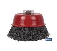Cepillo copa ondulado m14 ø65 acero 0.3mm