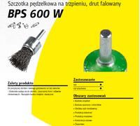 Cepillo de alambre corrugado, klingspor, modelo bps600w, para mecaniza