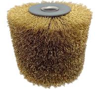 Cepillo de alambre de acero, cepillo abrasivo para máquina de satinado, con un ancho de pulido de 100 mm y un diámetro de cepillado de 120 mm
