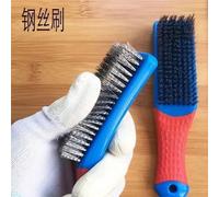 Cepillo de alambre de acero compacto con mango antideslizante para eliminar óxido y pintura de metal, herramienta de limpieza para taller, garaje y bricolaje 1Pc Steel Brush