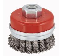 Cepillo de alambre de acero de copa irwin iw8088401, para amoladoras a