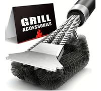 Cepillo de alambre de y , cepillo de acero inoxidable para parrilla, cepillo de limpieza para , herramienta para BBQ