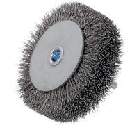 Cepillo de Alambre para Taladro, Acero, Varilla Fija para Llantas | Limpieza de Superficies Metálicas y Preparación de Neumáticos, Color Plata, Diseño Fijo, Uso en Reparación