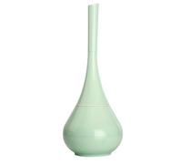 Cepillo de Baño Compacto Soporte, Plástico PP ABS, Verde | Cerdas Suaves Densas, Mango Largo Tipo Paraguas, Limpieza Profunda, Tapa y Organizador para Wc