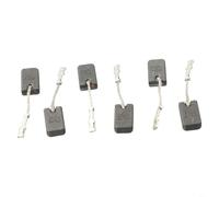 Cepillo de carbono E64 de 6 x 10 x 17 mm para Bosch GWS12-125S GWS12-150S 1200W herramienta eléctrica de repuesto, paquete de 6