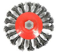 Cepillo de disco de alambre, silver, s10360, 125 mm, alambre trenzado