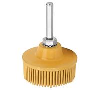 Cepillo de Disco de Cerdas de Esmeril de Goma de 2 Pulgadas, Muela de Pulido para Eliminación de Rebabas, Cepillo de Pulido de Cerdas de Grano 50#, 80#, 120# (YELLOW)