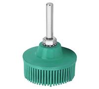 Cepillo de Disco de Cerdas de Esmeril de Goma de 2 Pulgadas, Muela de Pulido para Eliminación de Rebabas, Cepillo de Pulido de Cerdas de Grano 50#, 80#, 120# (GREEN)