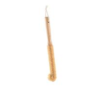 Cepillo de fibra de coco para botellas, limpiador de tazas colgante con mango de madera, herramienta de limpieza multiusos, 30 cm x 5 cm