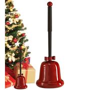 Cepillo de inodoro | Cepillo para limpieza de inodoros - Accesorio de baño de limpieza profunda Diseño Campana de Navidad para Hotel y Hogar