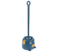 Cepillo de Inodoro con Soporte, Mango Largo, Cerdas Densas | Base Estable, Plástico y Goma, Forma de Cerdo, para Apartamento y Limpieza de Taza