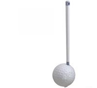 Cepillo de inodoro de alcance extendido con cabezal giratorio de 360 grados y mango ergonómico estilo golf para limpieza de manos (azul)
