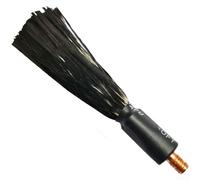 Cepillo de limpieza de soldadura, cabezal de cepillo de acero inoxidable para máquina de soldar, cerdas de fibra de carbono M8 M6 para un acabado rápido de cuentas (G)