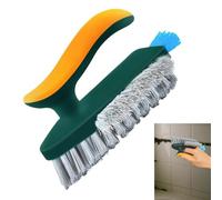 Cepillo De Limpieza Para Interstices Limpiador Y Frotador | Con mango y cerdas rígidas para limpieza de espacios para juntas de ducha, suelo de cocina, fregadero de baño