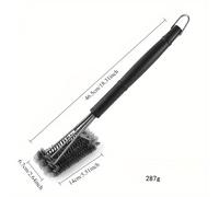 Cepillo de Limpieza para Parrilla BBQ, Accesorios para Parrilla, Cerdas de Acero Inoxidable, Cepillos de Limpieza Antiadherentes, Accesorios para