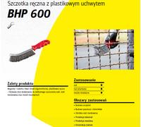 Cepillo de mano, klingspor, modelo bhp600, para limpiar acero, acero i