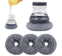 Cepillo De Palma Dispensador Jabón,Resistente y Recargable con Mango | Cepillo de Mano con dosificador de jabón para Platos | para sartenes, Barbacoa, Cuencos, Cocineros caseros y Mayores