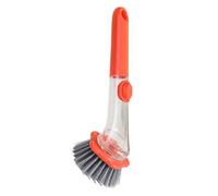 Cepillo de platos con dispensador de jabón, limpiador antideslizante con asa, cepillo para lavar platos, para lavar estufas, fregaderos, sartenes, cocina, hogar, dormitorio, electrodomésticos