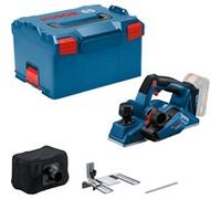 Bosch Professional 18V System cepillo a batería GHO 18V-26 (motor sin escobillas, in olsa para polvo, tope paralelo, 1 cuchilla Wood Razor, L-BOXX, sin batería/cargador)