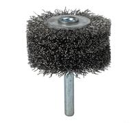 Cepillo de rueda de alambre de acero de 50 mm para herramientas giratorias, disco de pulido de eliminación de óxido de metal con vástago de 6 mm para taladros, cabezal de molienda de acero inoxidable