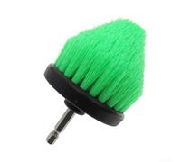Cepillo de taladro cónico de 2.5 pulgadas con cerdas de nailon compatible con taladros eléctricos para baño y piso para limpieza (verde claro)