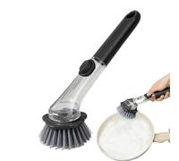 Cepillo de vajilla con dispensador de jabón | Cepillo limpiador antideslizante con mango | Accesorio de cocina para vajilla, para ollas de cocina, fregaderos, estufas, cocina casa dormitorio