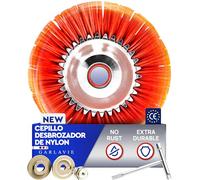 Cepillo Desbrozadora de Nylon contra Maleza y Musgo Orificio 25,4mm | Cerdas flexibles de nailon para retirar musgo y maleza con mayor suavidad en superficies exteriores delicadas.