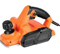 Cepillo eléctrico manual, con un ancho de corte de 82 mm, 650W y 16800 RPM. Herramienta eléctrica manual con cable para trabajar la madera, con profundidad de corte ajustable, 2 cuchillas, ideal para