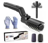 Cepillo Eléctrico para Barbacoa, Electric Grill Brush Recargable con 3 Velocidades, Ángulo Ajustable 180°, Limpiador Profesional para Parrillas y Planchas