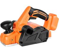 Cepillo eléctrico portátil sin cable, con un ancho de corte de 82 mm y 15000 RPM, equipado con motor sin escobillas. Profundidad de corte ajustable, ideal para trabajos de carpintería. Compatible con 