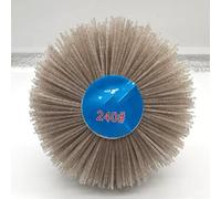 Cepillo industrial de nailon para muela de 80 mm x 30 mm de grosor para alisar madera tallada y refinar detalles de muebles de madera (grano 240)