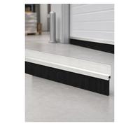 Cepillo Industrial de Tira 1 m con Perfil de Aluminio en H, Burlete Inferior para Puerta, Cubre Huecos para Garaje, Ascensor y Protección Mecánica(Height: 4 cm)