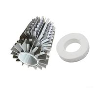 Cepillo lateral Ha-lbside 61020601 con anillo de sellado 6101611-R4 para Dolphin M400, Astralpool para PULIT E70/E80/E90 y Active 4/5 como repuesto para limpiador de piscinas (2 unidades)