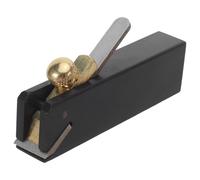 Cepillo Manual de Madera de Ébano, Fondo Plano para Carpintería | Acabado Suave y Recorte de Bordes, Agarre Cómodo, Latón y Acero, Reparación de Muebles y Proyectos