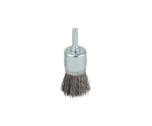 cepillo metálico en forma de brocha, vástago redondo Ø 6 mm PACK 1