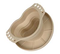 Cepillo multiusos plegable de silicona con soporte para secado, cepillo de viaje para acuarela acrílica, limpiador de pinceles