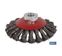 COFAN - Cepillo Alambre Oblicuo Trenzado M14 Acero