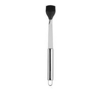 Cepillo para Barbacoa 2 en 1 de Le Creuset - Espátula y Cepillo de Silicona para Carnes y Salsas, Acero Inoxidable, Ergonómico, Apto para Lavavajillas