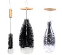 Cepillo para Botellas de Cristal,2 Piezas Cepillo para Botellas SodaStream Limpiador de Botellas Cepillo de Limpieza para Botellas de Refrescos,Jarra de Vidrio,Botellas de Bebida,Biberones de Babyas