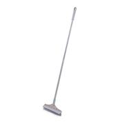 Cepillo para Fregar Pisos 2 en 1 con Mango Largo, Raspar y Cepillar, Cerdas Rígidas, Limpieza de Ducha, Cepillo para Barrer, Cepillo para Barrer, Escoba para Cocina, Baño, Patio,