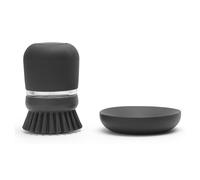 Cepillo para lavar platos, con dispensador, gris, Brabantia