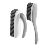 Cepillo para manchas de lavandería, 2 cepillos para zapatos | Agarre ergonómico, herramienta de limpieza multiusos, suministros de baño para tela, ropa, alfombras