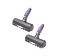 Cepillo para pelo de mascotas VENTEO - Fur Daddy - Eliminador de pelos de gato y perro - Morado y gris - Para sofá y ropa - Pack de 2 nuevo