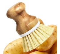 Cepillo para platos, mango corto, limpiador de ollas, para cuencos, utensilios de cocina, platos, sartenes de acero inoxidable, estufas