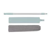 Cepillo para Polvo de Microfibra Extensible con Varilla de Aluminio de 55 Pulgadas, Mango Largo, Apertura elástica, Plumero Plano Lavable para sofá, Espacio Estrecho